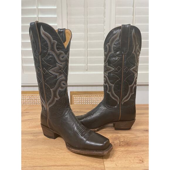 Idyllwind Womens Relic Western Boots Black Leather Size 9 NWOB Narrow Square Toe - Picture 4 of 11